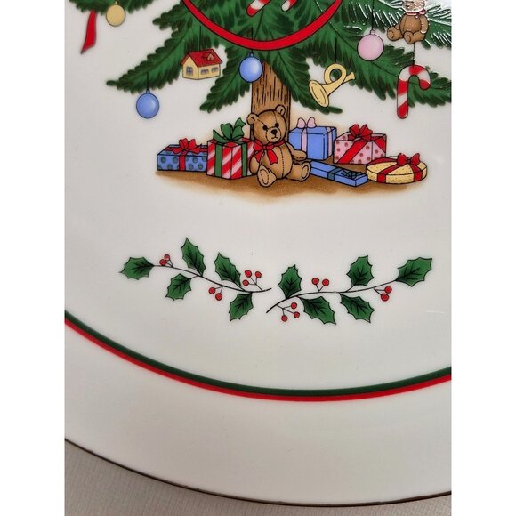 Christmas Tree Ceramic Cake Plate & Server Set - Picture 14 of 14